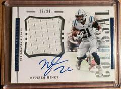 Nyheim Hines Football Cards 2018 National Treasures Rookie Colossal Signatures Prices