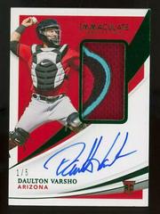 Daulton Varsho [Patch Autograph] #116 Baseball Cards 2021 Panini Immaculate Collection Prices