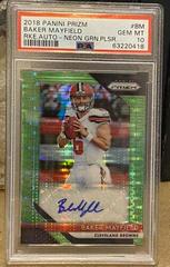 Baker Mayfield [Green Prizm] Football Cards 2018 Panini Prizm Rookie Autographs Prices