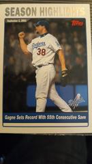 Eric Gagne [55th consecutive save] #336 Baseball Cards 2004 Topps Prices