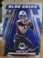 Chris Olave Football Cards 2022 Panini Mosaic Blue Chips Prices
