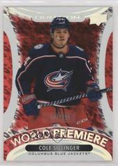 Cole Sillinger [Red] #WP-18 Hockey Cards 2021 Upper Deck Ovation World Premiere Prices