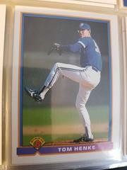 Tom Henke #16 Baseball Cards 1991 Bowman Prices