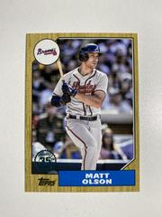 Matt Olson #87TBU-6 Baseball Cards 2022 Topps Update 1987 Prices