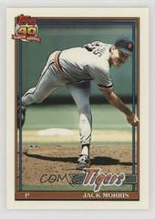 Jack Morris #75 Baseball Cards 1991 Topps Tiffany Prices