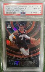 Russell Westbrook [Red] #13 Basketball Cards 2019 Panini Donruss Optic Star Gazing Prices