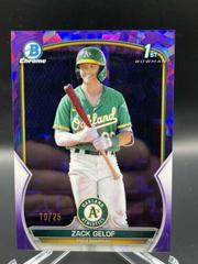 Zack Gelof [Sapphire Purple] Baseball Cards 2023 Bowman Chrome Prospects Prices