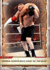 Universal Champion Brock Lesnar Def. Finn Balor #37 Wrestling Cards 2020 Topps WWE Road to WrestleMania Prices