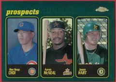 Choi, Hart, McNeal [Prospects] #291 Baseball Cards 2001 Topps Chrome Prices