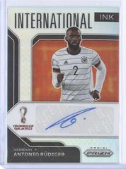 Antonio Rudiger [Silver Prizm] Soccer Cards 2022 Panini Prizm World Cup International Ink Autograph Prices