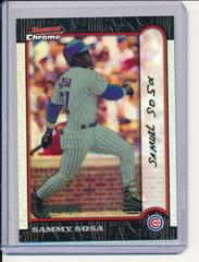 Sammy Sosa [Refractor] Baseball Cards 1999 Bowman Chrome Prices