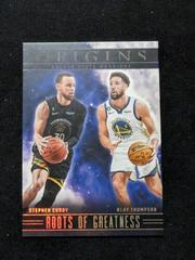 Stephen Curry / Klay Thompson #5 Basketball Cards 2023 Panini Origins Roots of Greatness Prices
