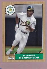 Rickey Henderson #78B-18 Baseball Cards 2022 Topps Mini 1987 Prices