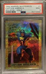 Captain America [Gold Holofoil] Marvel 1994 Masterpieces Prices