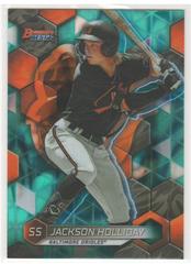 Jackson Holliday [Aqua Lava] Baseball Cards 2023 Bowman's Best Top Prospects Prices