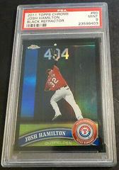 Josh Hamilton [Black Refractor] #60 Baseball Cards 2011 Topps Chrome Prices