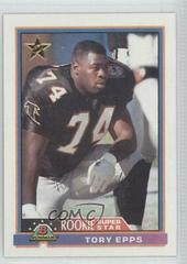 Tory Epps #11 Football Cards 1991 Bowman Prices