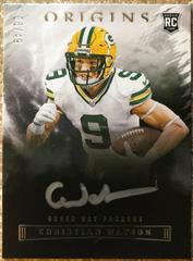 Christian Watson [Silver Ink] Football Cards 2022 Panini Origins Autographs Prices