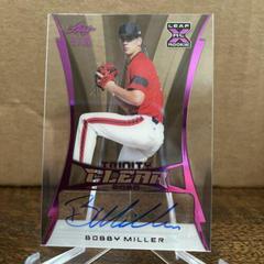 Bobby Miller [Pink] Baseball Cards 2020 Leaf Trinity Clear Autographs Prices