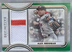 Alex Bregman [Green] #DJR-ABR Baseball Cards 2023 Topps Definitive Jumbo Relic Collection Prices