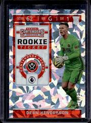 Dean Henderson [Cracked Ice] #RT-27 Soccer Cards 2019 Panini Chronicles Contenders Rookie Ticket Prices