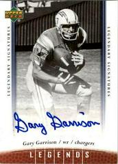 Gary Garrison #93 Football Cards 2006 Upper Deck Legends Legendary Signatures Prices