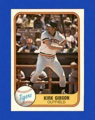 Kirk Gibson #481 Baseball Cards 1981 Fleer Prices