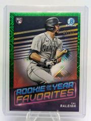 Cal Raleigh [Green Refractor Mega Box Mojo] #ROYF-7 Baseball Cards 2022 Bowman Rookie of the Year Favorites Prices