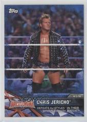Chris Jericho [Blue] Wrestling Cards 2017 Topps WWE Road To Wrestlemania Prices