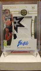 Blake Wesley [Patch Autograph Gold] #116 Basketball Cards 2022 Panini National Treasures Prices