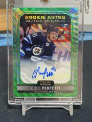 Cole Perfetti [Emerald Surge] #R-CP Hockey Cards 2021 O-Pee-Chee Rookie Autographs Prices