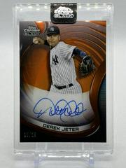 Derek Jeter [Orange] #CBA-DJ Baseball Cards 2022 Topps Chrome Black Autographs Prices