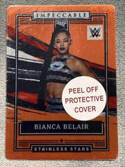 Bianca Belair [Orange] #21 Wrestling Cards 2022 Panini Impeccable WWE Stainless Stars Prices