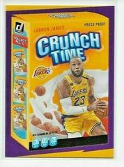 LeBron James [Press Proof] #8 Basketball Cards 2020 Donruss Crunch Time Prices