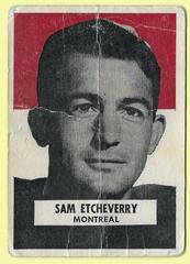 Sam Etcheverry Football Cards 1959 Wheaties CFL Prices