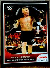 Brock Lesnar #16 Wrestling Cards 2016 Topps WWE Road to Wrestlemania Prices