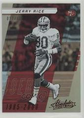 Jerry Rice [Spectrum Red] #107 Football Cards 2017 Panini Absolute Prices