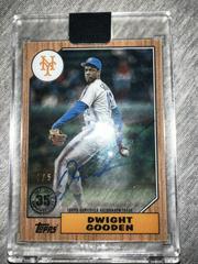 Dwight Gooden [Orange] #87TBA-DG Baseball Cards 2022 Topps Clearly Authentic 1987 Autographs Prices