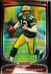 Aaron Rodgers [Green Refractor] Football Cards 2009 Bowman Chrome Prices