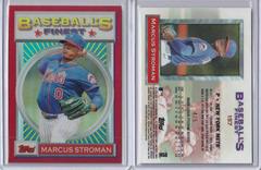 Marcus Stroman [Red Refractor] #157 Baseball Cards 2020 Topps Finest Flashbacks Prices