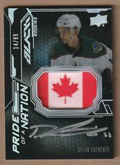 Dylan Guenther #PON-DG Hockey Cards 2022 SPx UD Black Pride of a Nation Autographs Prices