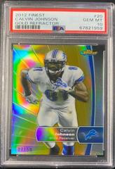 Calvin Johnson [Gold Refractor] #20 Football Cards 2012 Topps Finest Prices