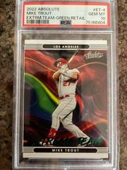 Mike Trout [Retail] Baseball Cards 2022 Panini Absolute Extreme Team Prices