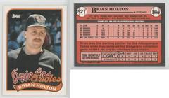 Brian Holton #52T Baseball Cards 1989 Topps Traded Tiffany Prices