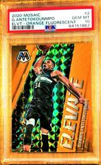 Giannis Antetokounmpo [Orange Fluorescent] #2 Basketball Cards 2020 Panini Mosaic Elevate Prices