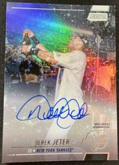 Derek Jeter [Rainbow Foil] Baseball Cards 2022 Stadium Club Autographs Prices