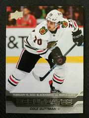 Cole Guttman Hockey Cards 2023 Upper Deck Debut Dates Prices