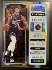 Rudy Gobert [Playoff] #1 Basketball Cards 2022 Panini Contenders Prices