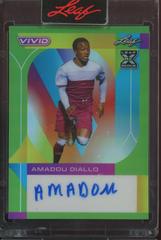 Amadou Diallo [Green] Soccer Cards 2022 Leaf Vivid Autographs Prices