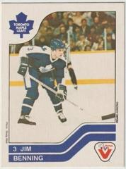 Jim Benning [Hand Cut] #82 Hockey Cards 1983 Vachon Prices